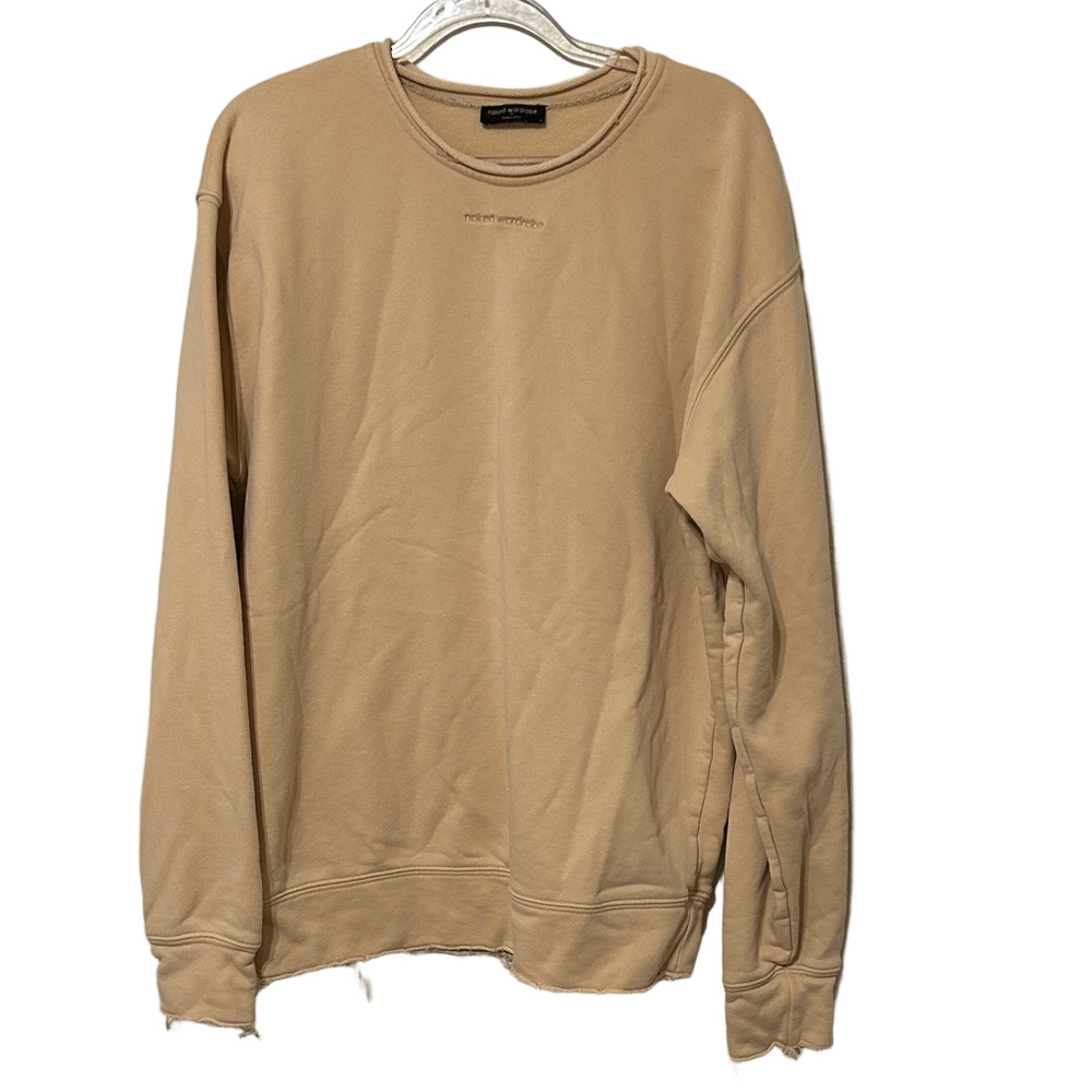 🎠Naked wardrobe Beige Sweater size M GUC